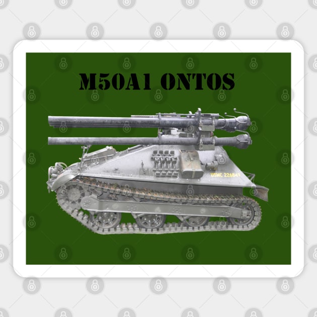 M50A1 Ontos Magnet by Toadman's Tank Pictures Shop